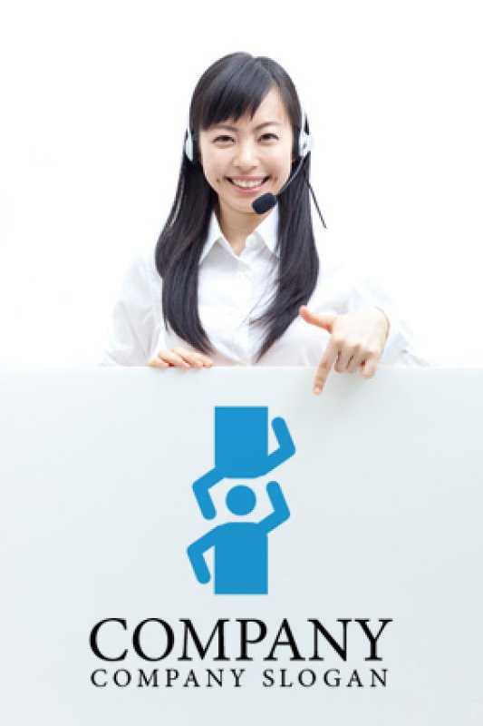 画像3: 人・上下ロゴ・マークデザイン322 (3)