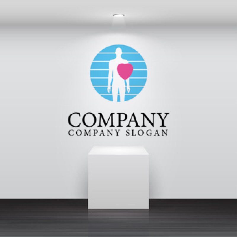 画像2: 人・ハート・健康ロゴ・マークデザイン324 (2)