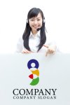 画像3: 人・重なり・色ロゴ・マークデザイン343 (3)