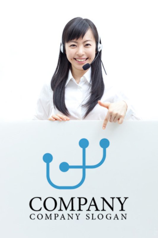 画像3: 人・線・点・十字ロゴ・マークデザイン357 (3)