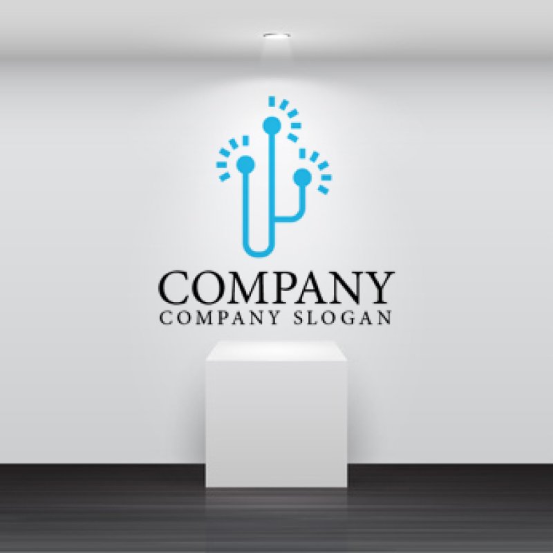 画像2: 人・線・点・ひらめきロゴ・マークデザイン359 (2)