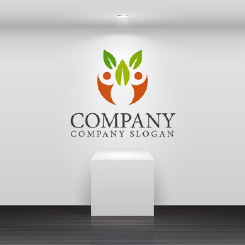 画像2: 人・葉・顔・お面ロゴ・マークデザイン393 (2)