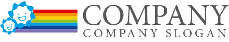 画像4: 笑顔・人・虹・太陽ロゴ・マークデザイン441 (4)