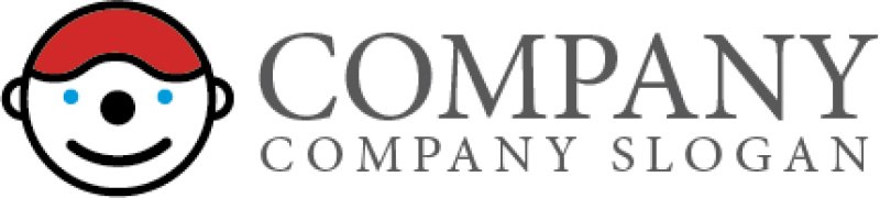 画像4: 笑顔・人・帽子・赤ロゴ・マークデザイン443 (4)