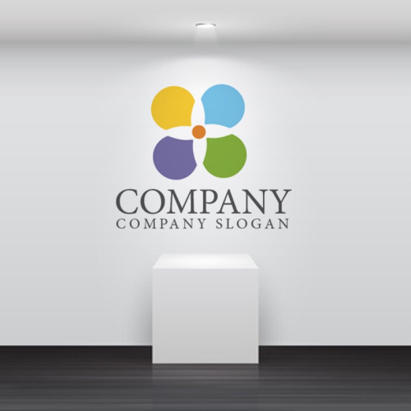 画像2: 花・人・集合・色ロゴ・マークデザイン459 (2)