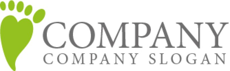 画像2: 足・ハート・指・ロゴ・マークデザイン492 (2)