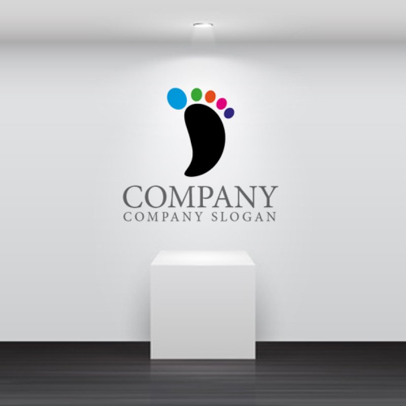 画像2: 足・指・ 家族・色・ロゴ・マークデザイン495 (2)