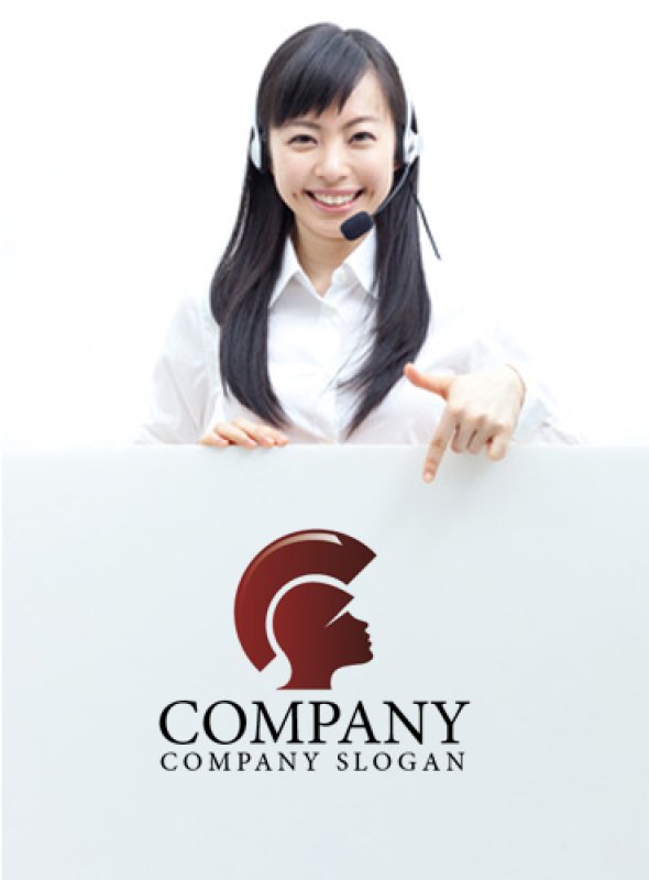 画像3: 人・顔・アテネ・ギリシャ神話・ロゴ・マークデザイン532 (3)