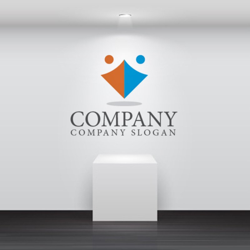 画像2: 人・協力・鳥・ロゴ・マークデザイン549 (2)