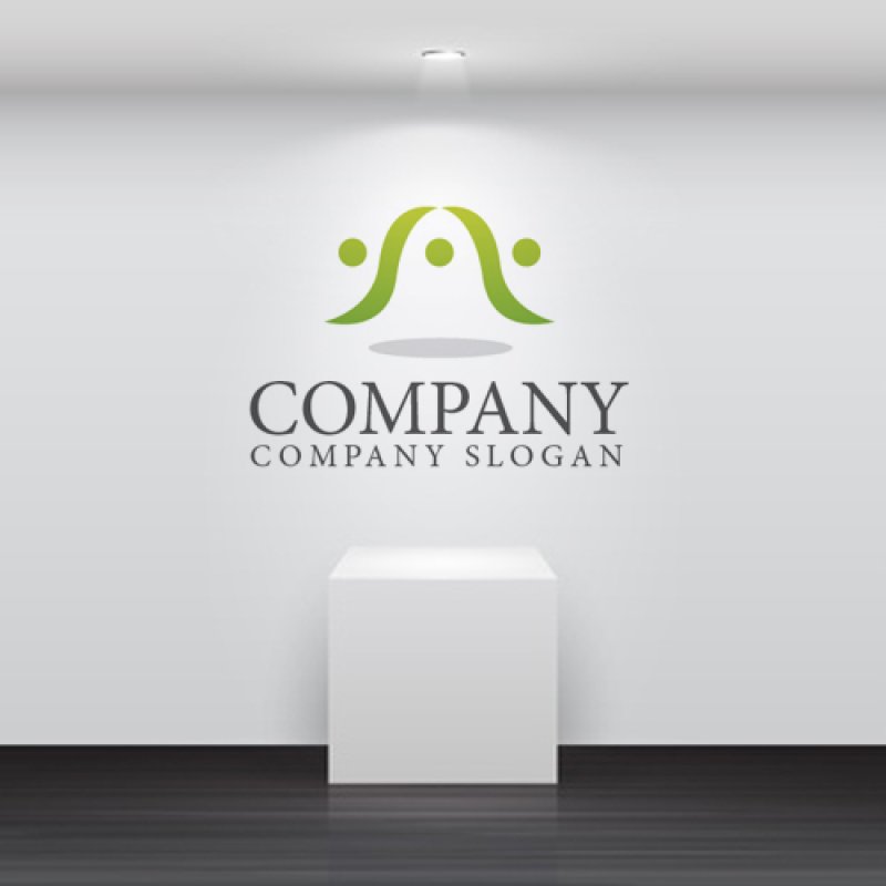 画像2: 人・A・協力・橋・ロゴ・マークデザイン566 (2)