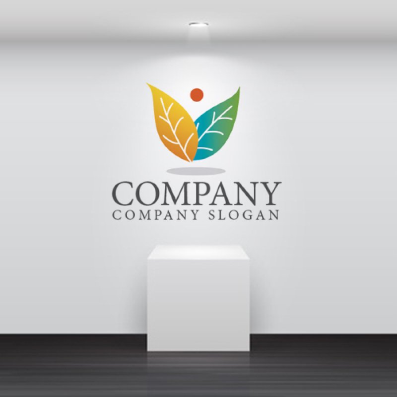 画像2: 双葉・人・協力・喜び・ロゴ・マークデザイン567 (2)