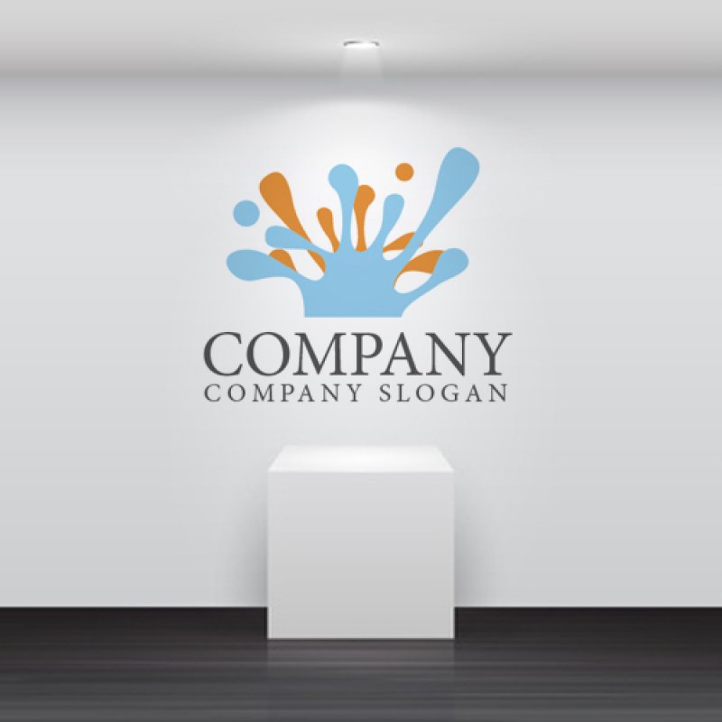 画像2: 喜び・人・しぶき・ロゴ・マークデザイン571 (2)