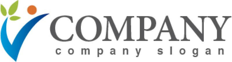 画像5: 人・葉・V・つぼみ・ロゴ・マークデザイン589 (5)