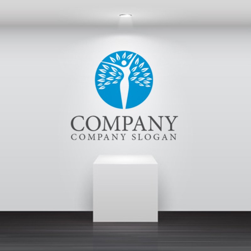 画像2: 人・葉・木・成長・ロゴ・マークデザイン599 (2)