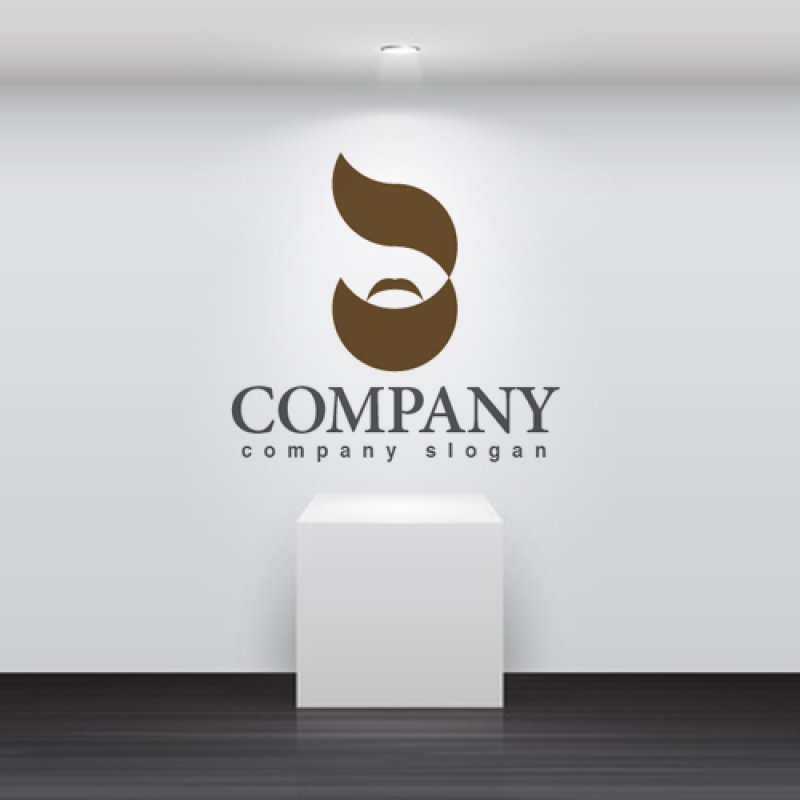 画像7: 人・ヒゲ・髪・顔・ロゴ・マークデザイン608 (7)