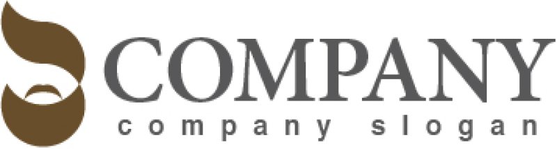 画像2: 人・ヒゲ・髪・顔・ロゴ・マークデザイン608 (2)