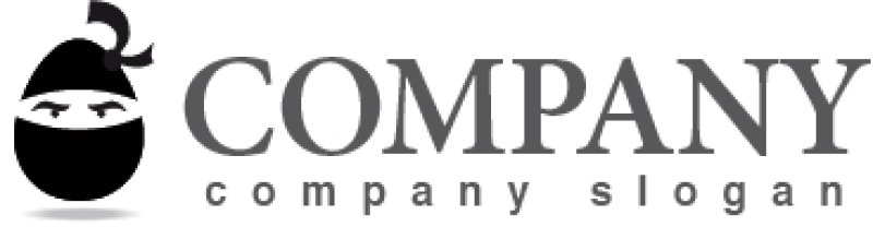 画像5: 忍者・人・卵・顔・ロゴ・マークデザイン601 (5)