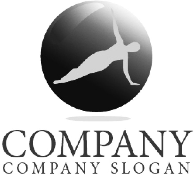 画像4: 人・ヨガ・バランス・ロゴ・マークデザイン630 (4)