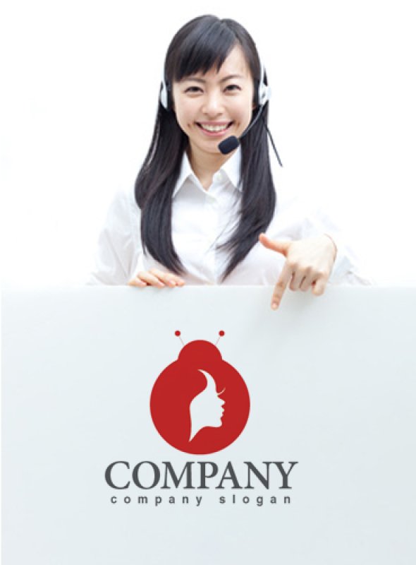 画像3: 顔・てんとう虫・輪・ロゴ・マークデザイン672 (3)