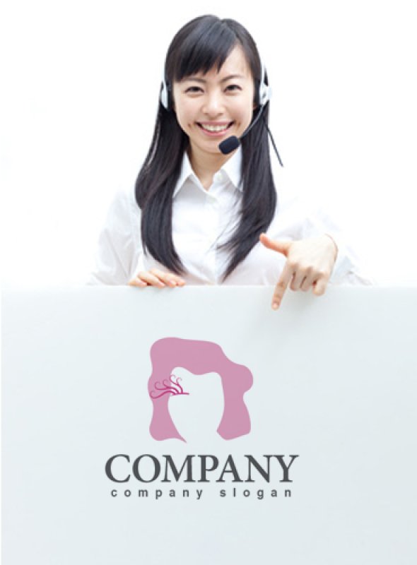 画像3: 顔・まつげ・人・髪・ロゴ・マークデザイン674 (3)