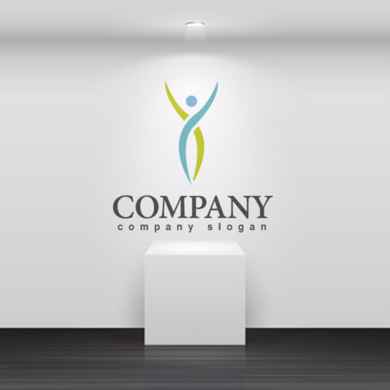 画像2: 人・曲線・喜び・Y・フィットネス・ロゴ・マークデザイン677 (2)