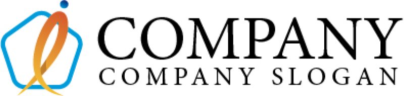 画像5: 人・曲線・五角形・i・上昇・ロゴ・マークデザイン681 (5)