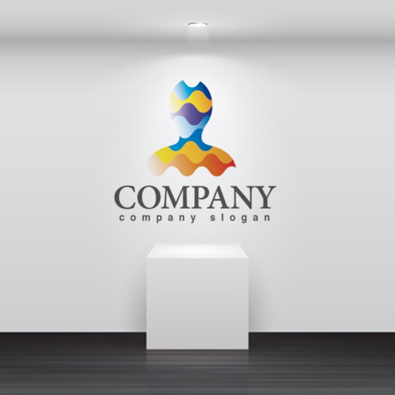 画像2: 人・波・変身・ロゴ・マークデザイン685 (2)