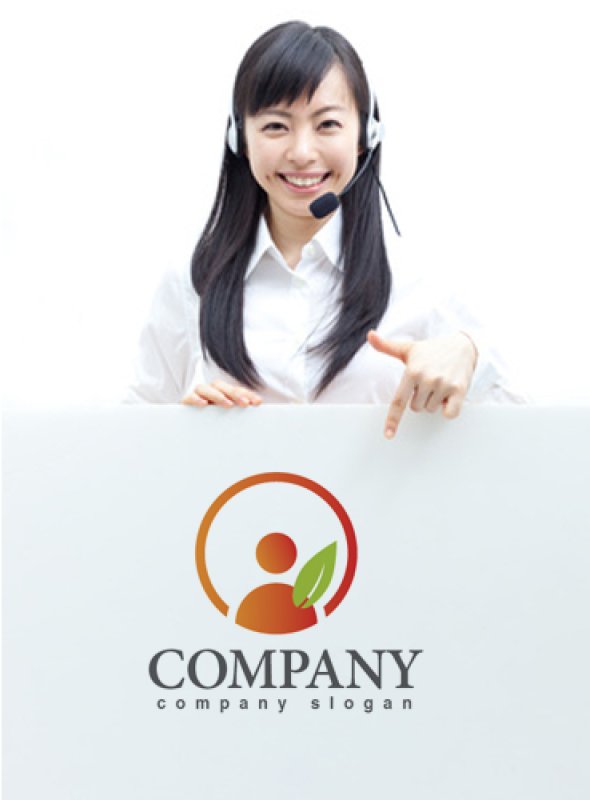 画像3: 人・輪・葉・ロゴ・マークデザイン686 (3)