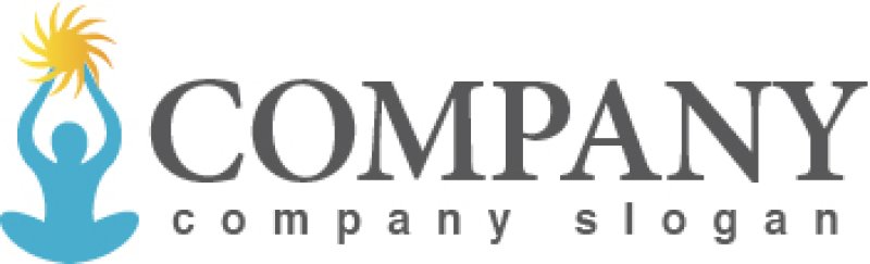 画像5: 人・ヨガ・太陽・ロゴ・マークデザイン689 (5)