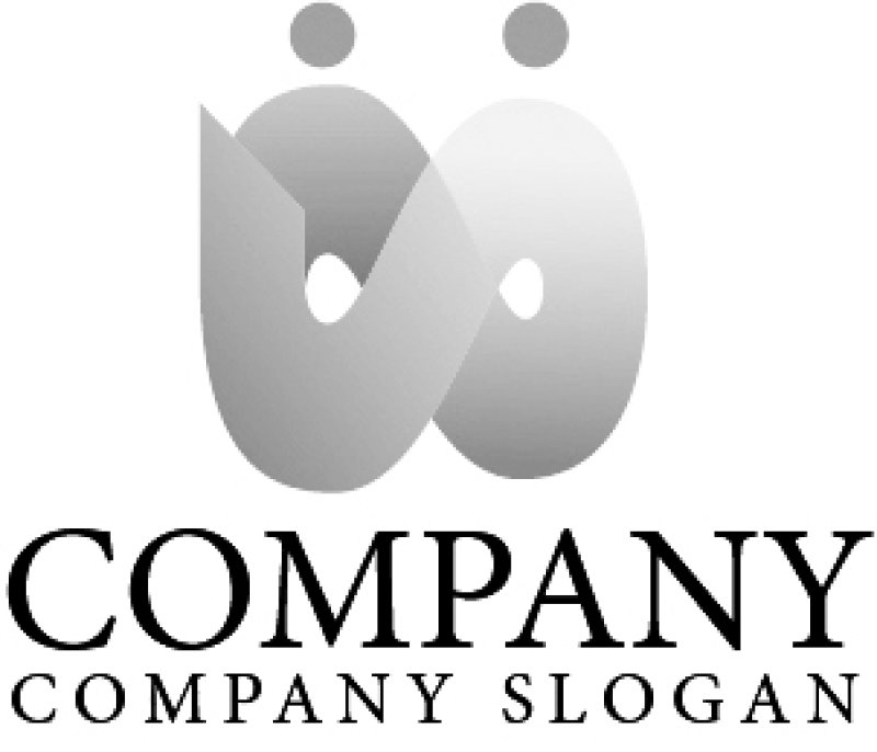 画像4: 人・W・無限・連続・連結・ロゴ・マークデザイン704 (4)