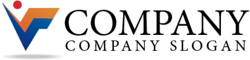 画像5: 人・V・前進・移動・スピード・ロゴ・マークデザイン705 (5)