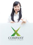 画像3: 人・X・喜び・輝き・グラデーション・ロゴ・マークデザイン712 (3)