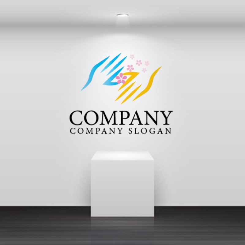 画像2: 手・握手・花・協力・ロゴ・マークデザイン722 (2)