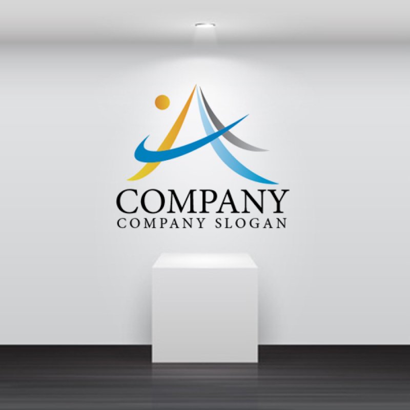 画像2: 曲線・人・上昇・グラデーション・ロゴ・マークデザイン728 (2)