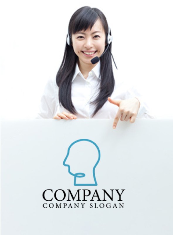 画像3: 人・顔・輪郭・線・ロゴ・マークデザイン730 (3)