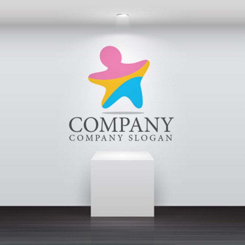 画像2: 星・人・三色・ロゴ・マークデザイン745 (2)