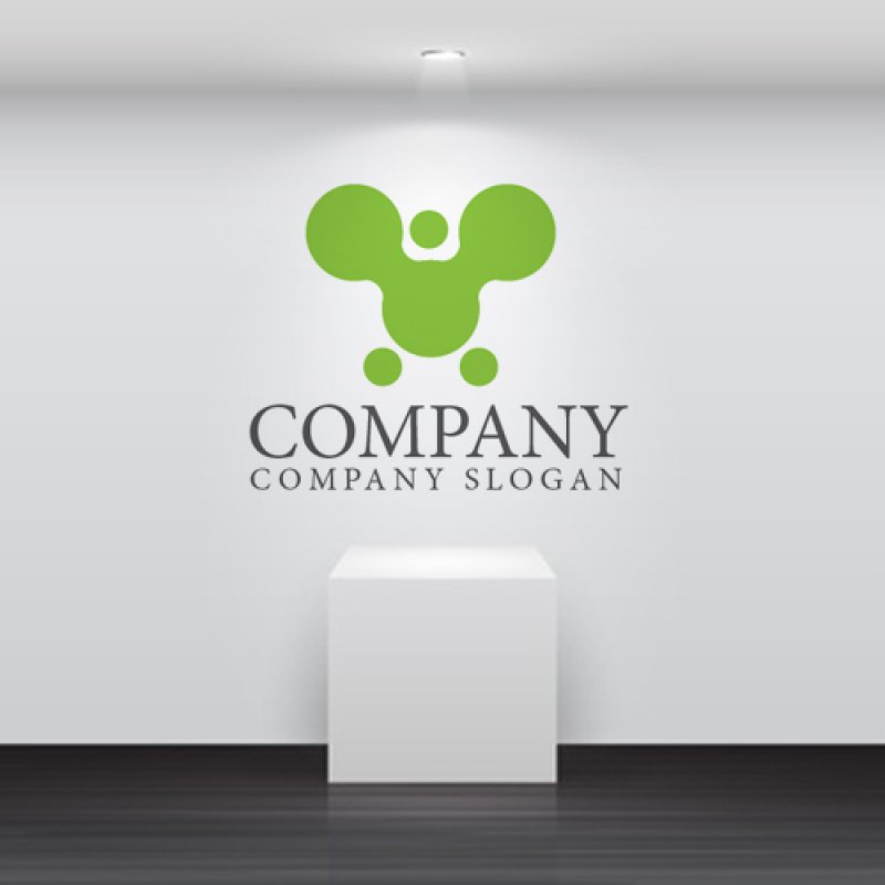 画像2: 人・力持ち・つながり・丸・ロゴ・マークデザイン746 (2)