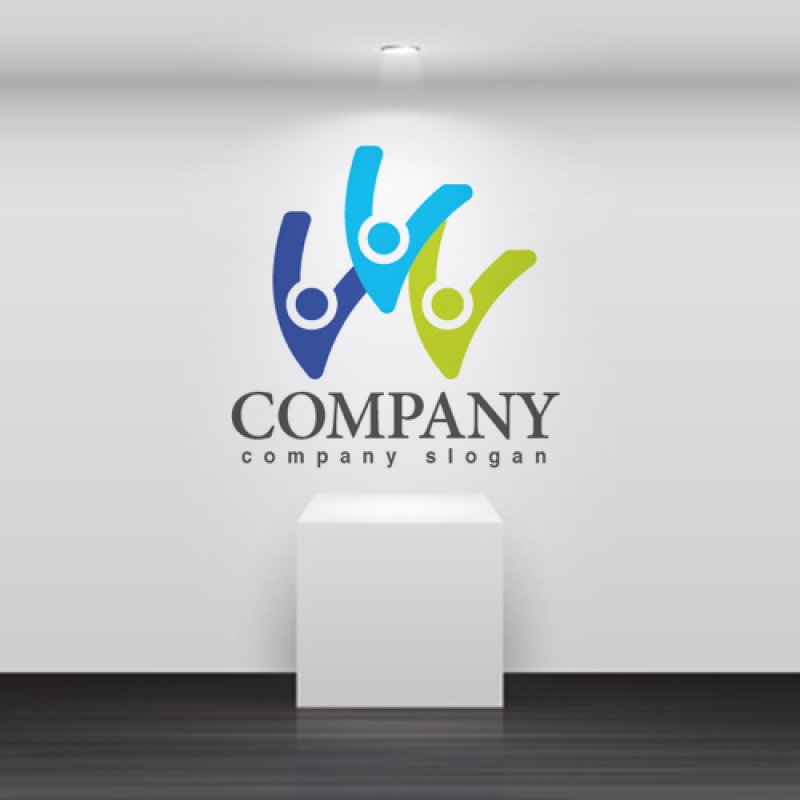 画像2: V・人・グループ・喜び・ロゴ・マークデザイン769 (2)