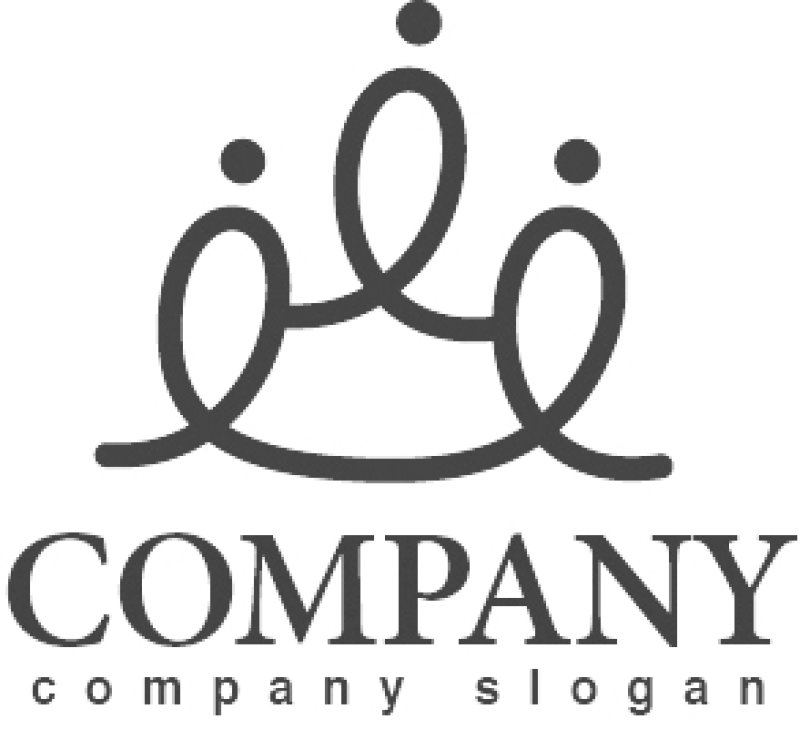 画像4: 人・線・協力・ロゴ・マークデザイン770 (4)