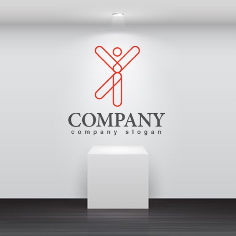 画像2: 人・線・喜び・ロゴ・マークデザイン776 (2)