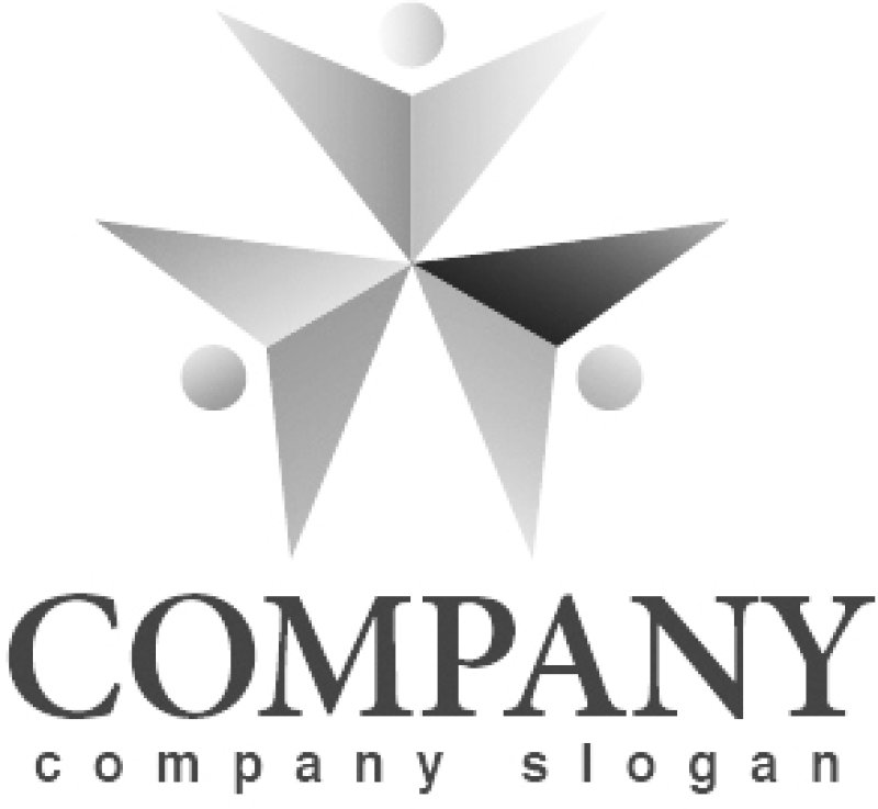 画像4: 人・V・三角・紙飛行機・ロゴ・マークデザイン779 (4)