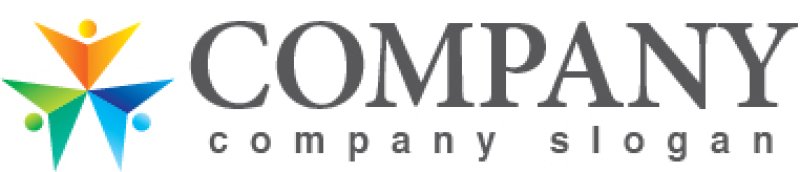 画像5: 人・V・三角・紙飛行機・ロゴ・マークデザイン779 (5)