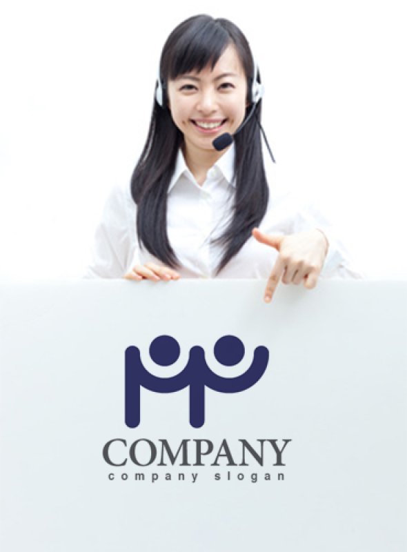 画像3: 人・友情・協力・ロゴ・マークデザイン782 (3)