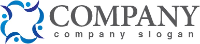 画像5: 人・輪・波・グラデーション・ロゴ・マークデザイン801 (5)