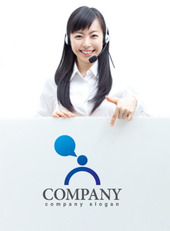 画像3: 人・吹き出し・グラデーション・ロゴ・マークデザイン806 (3)