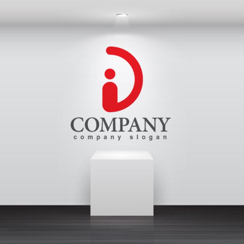 画像2: 人・線・D・ロゴ・マークデザイン810 (2)