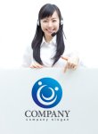 画像3: 人・曲線・グラデーション・輪・ロゴ・マークデザイン820 (3)
