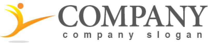 画像5: 人・曲線・躍動・ジャンプ・ロゴ・マークデザイン821 (5)