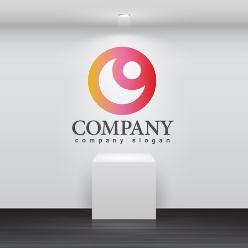 画像2: 人・目・輪・グラデーション・ロゴ・マークデザイン826 (2)