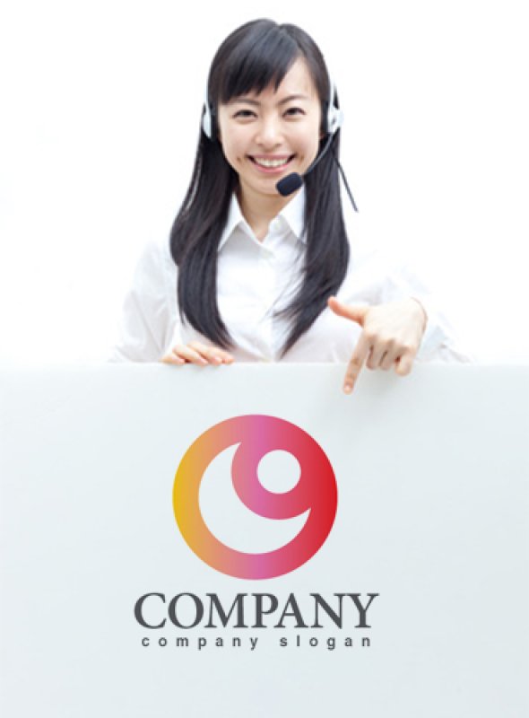 画像3: 人・目・輪・グラデーション・ロゴ・マークデザイン826 (3)